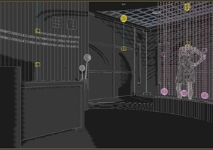 现代某服装设计办公室装修设计3DMAX模型