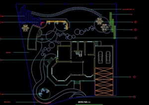 某别墅庭院设计CAD总平面及细部详图