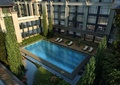 酒店,庭院景观,露天泳池