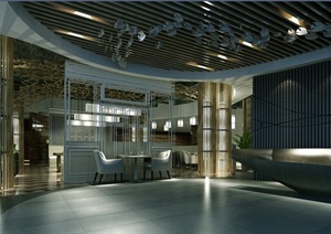 现代风格西餐厅室内装饰设计方案（含CAD、JPG）