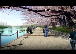 滨河道路景观设计效果图