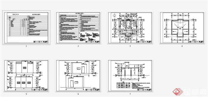 某广场厕所水、电、结构及建筑施工图(3)