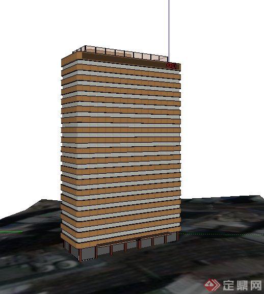 现代某高层医院建筑设计SU模型(3)