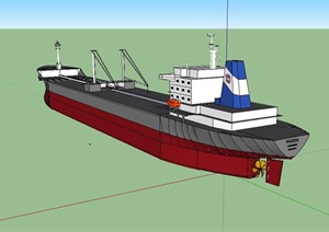 现代某大型船只设计SU(草图大师)模型