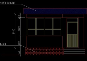 现代单层地磅房建筑设计CAD方案图