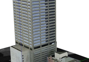 某林肯中心公寓建筑设计SU(草图大师)模型