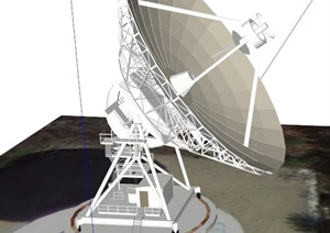 某天文台设计SU(草图大师)模型