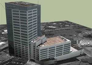 利盟公司大楼办公建筑SU(草图大师)模型