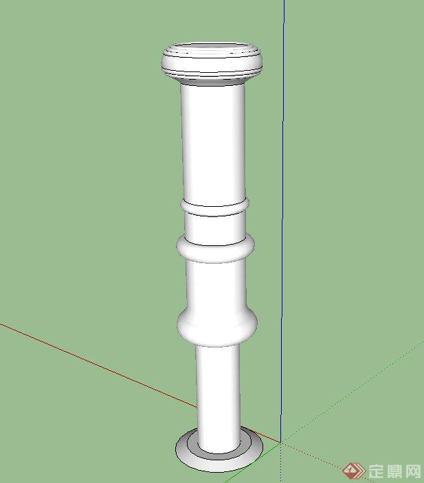 某建筑节点柱体设计SU模型(1)