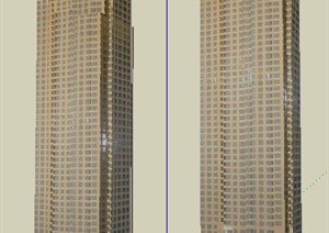 高层住宅楼综合建筑设计SU(草图大师)模型