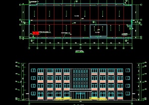 四层框架办公楼建筑设计（含建筑结构图纸及工程量计算书）