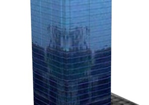 某现代综合大楼建筑设计SU(草图大师)模型