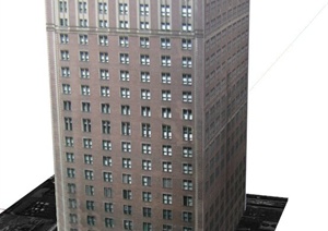 富兰克林交易所大楼建筑设计SU(草图大师)模型