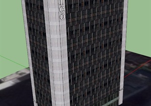 某一个公司办公建筑设计SU(草图大师)模型
