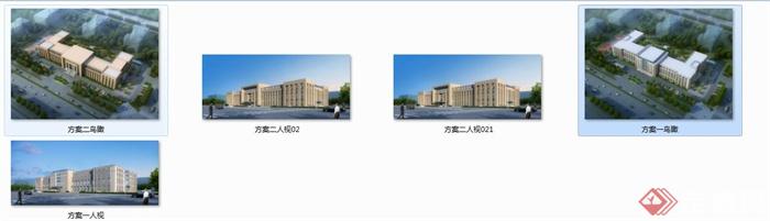 某行政中心建筑设计效果图(3)