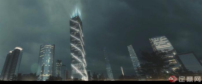 现代城市商业中心综合建筑视频动画(3)