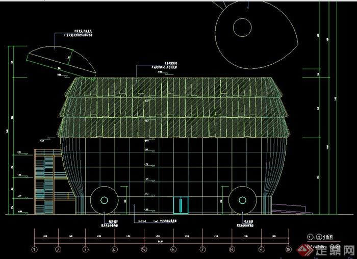 现代某8层世博会建筑设计CAD与PDF方案图(1)