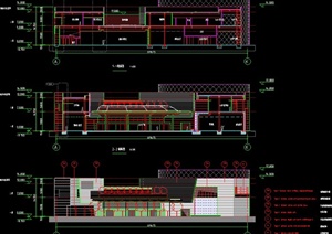 现代某国际文化馆建筑设计CAD方案图