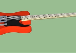 电吉他设计SU(草图大师)模型素材