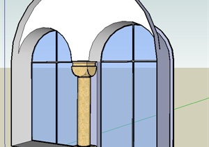 拱形窗户SU(草图大师)模型