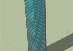 某高层特色建筑设计SU(草图大师)模型