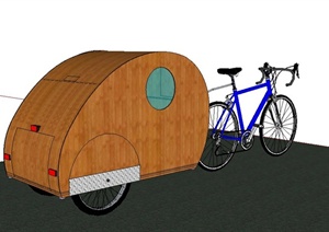 某自行车野营设计SU(草图大师)模型