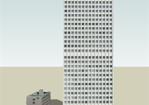 现代某高层酒店建筑设计US模型