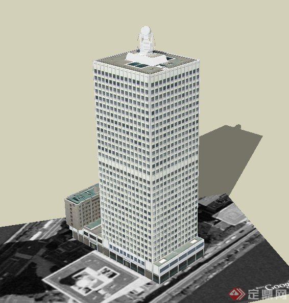 现代某高层酒店建筑设计US模型(2)