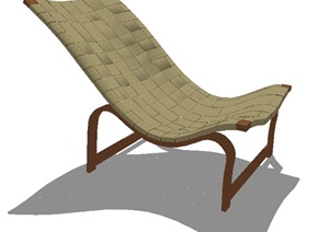 一把躺椅SU(草图大师)模型