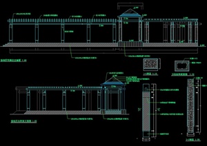 简约长廊设计CAD施工图