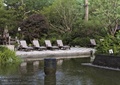 景观水池,躺椅