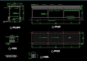 长廊架设计CAD施工图