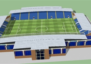 某现代足球场建筑设计SU(草图大师)模型