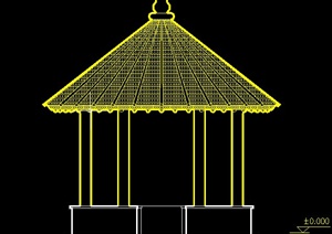 古典中式园亭设计CAD施工图