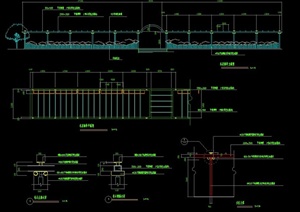 园林景观长廊设计CAD施工图