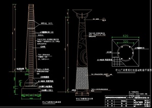 景观灯柱设计CAD施工图