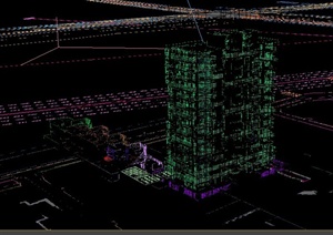现代某高层使用办公建筑设计3DMAX模型