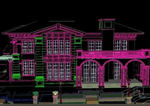 某两层别墅建筑设计3DMAX模型