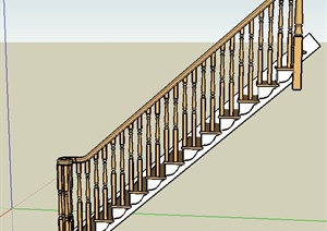 建筑节点楼梯设计SU(草图大师)模型