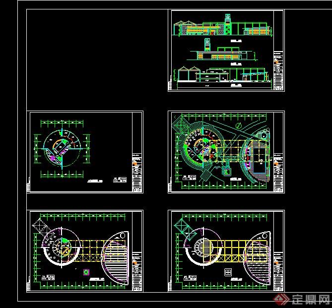 会所建筑设计CAD方案图(2)