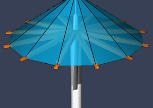 某单柱伞亭设计MAX模型