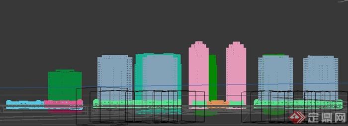 新古典高层商住建筑设计3dmax模型(2)