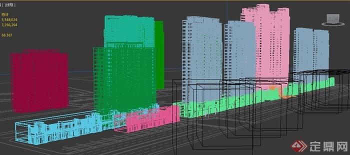 新古典高层商住建筑设计3dmax模型(3)