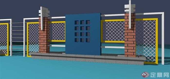 特色围墙设计3DMAX模型