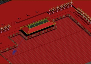 水榭廊架组合设计3DMAX模型