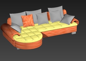 现代沙发设计3DMAX模型
