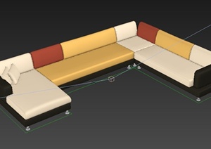 常见的家用沙发设计3DMAX模型