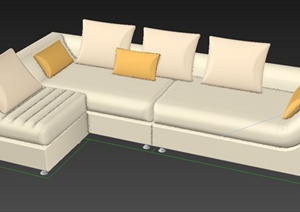 一套现代沙发设计3DMAX模型