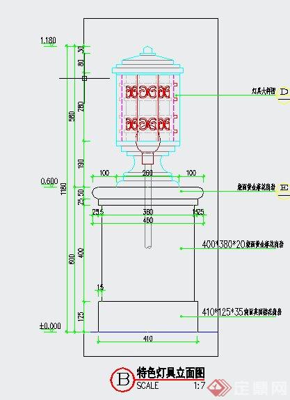 园林景观路灯设计CAD施工图(1)