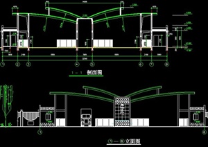 现代大门设计CAD施工详图